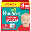 Pampers Baby Dry Pants XXL Pack Luierbroekjes Maat 4 9-15 KG 108 Stuks