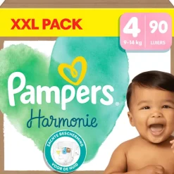 Pampers Harmonie XXL Pack Luiers Maat 4 9-14 KG 90 Stuks