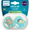 Philips Avent Fopspeen Ultra Air Day 6-18M Double Pack - SCF087/11