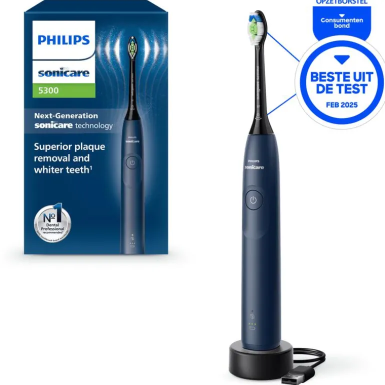 Philips Sonicare 5300 Elektrische Tandenborstel Navy - HX7103/01