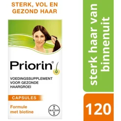 Priorin 120 Capsules Met Biotine Voor Sterk En Vol Haar Van Binnenuit