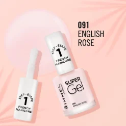 Rimmel London Super Gel French Manicure 091 English Rose