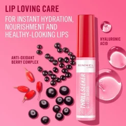 Rimmel London Thrill Seeker Glassy Gloss Lipgloss 150 Pink Candy 10 ML