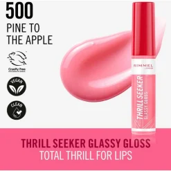 Rimmel London Thrill Seeker Glassy Gloss Lipgloss 500 Pine To The Apple 10 ML