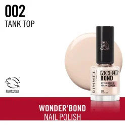 Rimmel London Wonder'Bond Care+Color Nagellak - Creme - 002 Tank Top