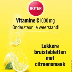 Roter Vitamine C Bruis 1000 mg Citroen 40 bruistabletten