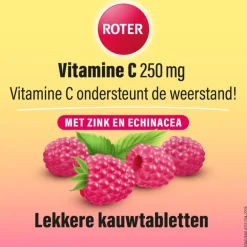 Roter Vitamine C Forte Weerstand Framboos 75 tabletten