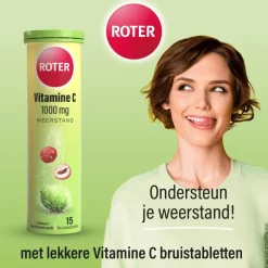 Roter Vitamine C 1000mg Bruistabletten Lime/Lychee15 stuks