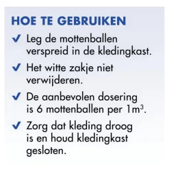 Roxasect Mottenballen 20 stuks