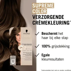Schwarzkopf Creme Supreme Haarkleuring 6-0 Natuurlijk Lichtbruin