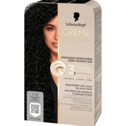 Schwarzkopf Creme Supreme Haarkleuring 1-0 Natuurlijk Zwart