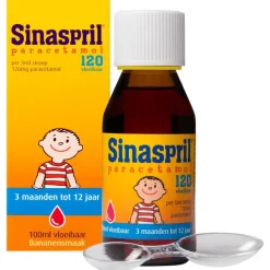 Sinaspril Vloeibaar paracetamol 120 mg 100 ML
