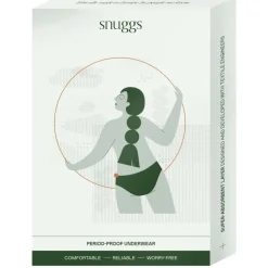 Snuggs period underwear Active highrise light black M