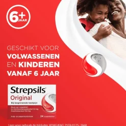 Strepsils zuigtabletten normaal 24 stuks