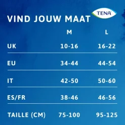 TENA Silhouette Plus High Waist Wegwerpbroekjes Crème L 8 stuks