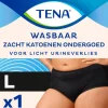 Tena Wasbaar Ondergoed Zwart Maat L 1 stuk