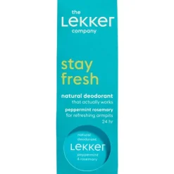The Lekker Company Pepermunt & Rozemarijn Deodorant Crème 30 Gram