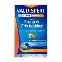 Valdispert Slaap & Fris Wakker Tabletten 24 stuks