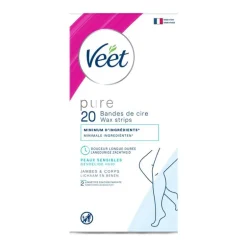 Veet - Pure - Koude Wasstrips Benen 20 st