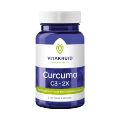 Vitakruid Curcuma C3-2X Vegan Capsules 30 stuks