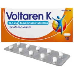 Voltaren K 12,5 MG Pijnstiller Filmomhulde Tabletten Diclofenac-Kalium 10 stuks