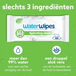 WaterWipes Hydrating Baby Wipes - 12x60