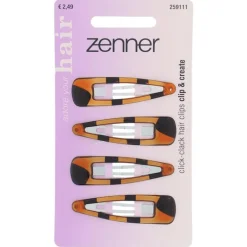 Zenner Klik-klak haarspeld kids 4x