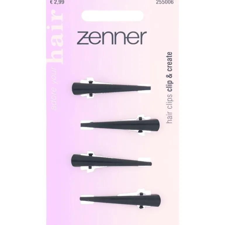 Zenner Snapclip zwart 4x